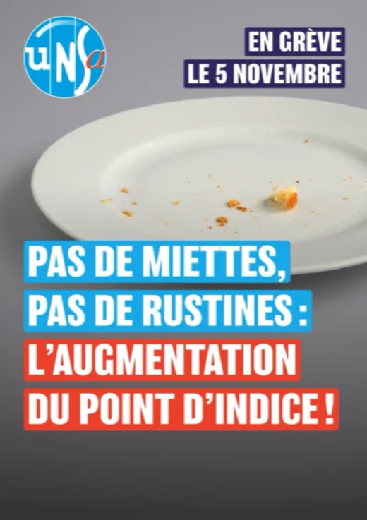 Pas de miettes, pas de rustines : l’augmentation du point d’indice !