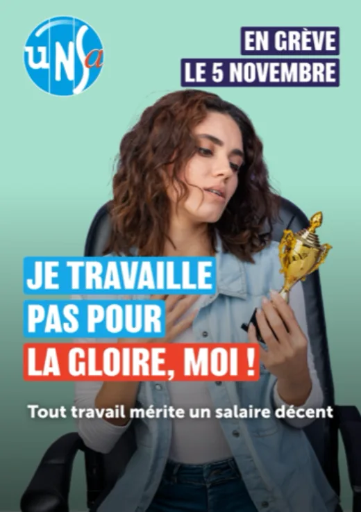 Je travaille pas pour la gloire, moi !