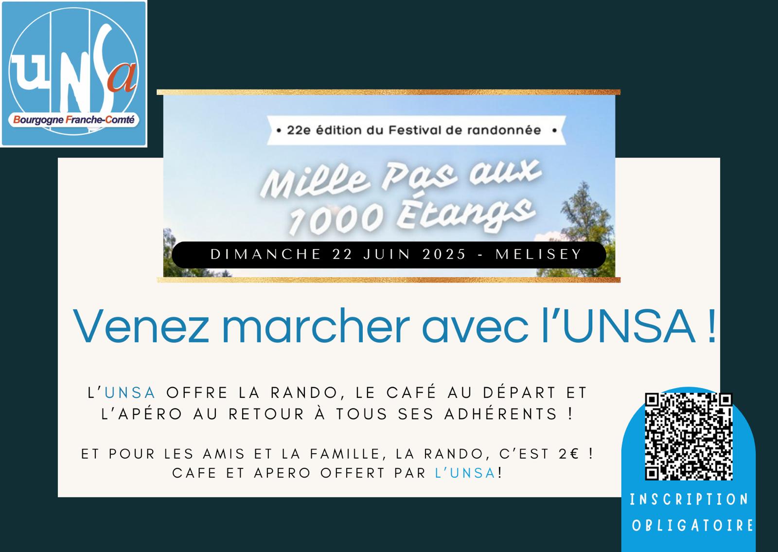 Participez à la randonnée UNSA à Melisey le 22 Juin 2025 !